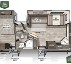 2022 Forest River Flagstaff Super Lite 26FKBS floorplan