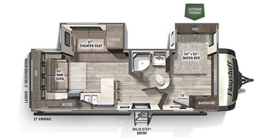 2022 Forest River Flagstaff Super Lite 26RLBS floorplan