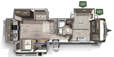 2022 Forest River Flagstaff Classic 832RKSB floorplan