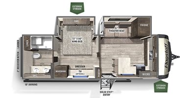 2022 Forest River Flagstaff Classic 826MBR floorplan