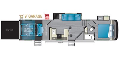 2022 Heartland Fuel 364 floorplan