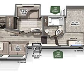 2022 Forest River Flagstaff Super Lite FW 528MBS floorplan