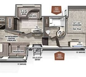 2022 Forest River Rockwood Ultra Lite FW 2887MB floorplan