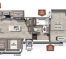 2022 Forest River Rockwood Signature FW 8294BS floorplan