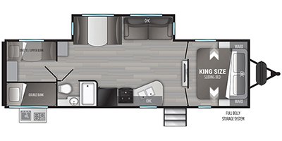 2022 Cruiser RV Embrace EL280 floorplan