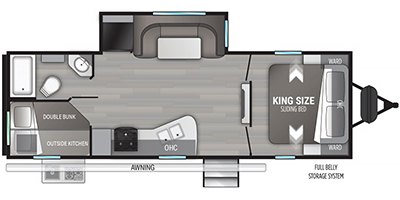 2022 Cruiser RV Embrace EL252 floorplan