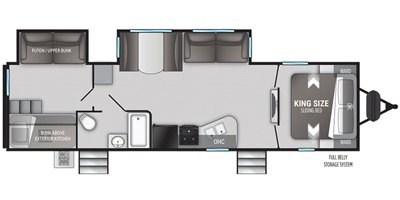 2022 Cruiser RV Radiance R-30DS floorplan