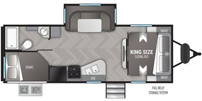 2022 Cruiser RV Shadow Cruiser SC240BHS floorplan