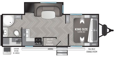 2022 Cruiser RV Shadow Cruiser SC239RBS floorplan