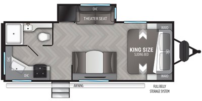 2022 Cruiser RV Shadow Cruiser SC227MLS floorplan