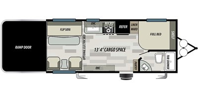 2022 Forest River Sandstorm 181SLC floorplan