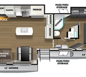 2022 Forest River Wildcat Fifth Wheel 311RLWS floorplan