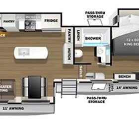 2022 Forest River Wildcat Fifth Wheel 333RLBS floorplan