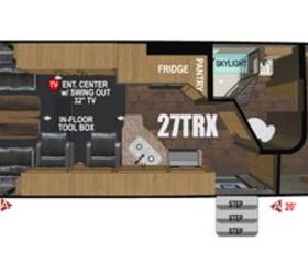 2022 Outdoors RV Trail Series 27TRX floorplan