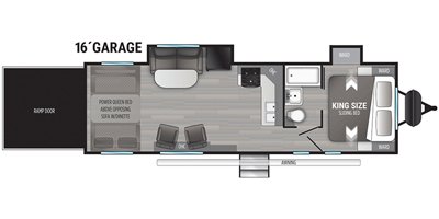 2022 Cruiser RV Stryker ST-2816 floorplan