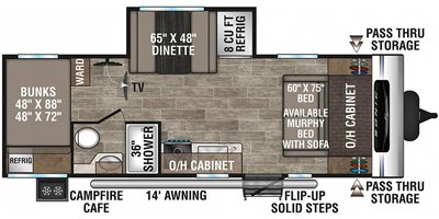 2022 Venture Sonic SN211VDB floorplan