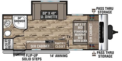2022 Venture Sonic SN211VRB floorplan