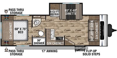 2022 Venture Sonic SN241VFL floorplan