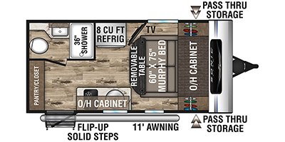 2022 Venture Sonic Lite SL150VRK floorplan