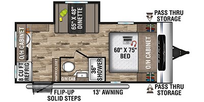 2022 Venture Sonic Lite SL169VRK floorplan