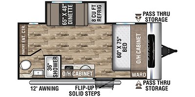 2022 Venture Sonic Lite SL169VMK floorplan