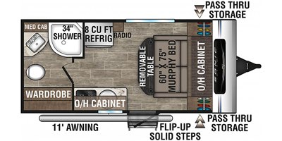 2022 Venture Sonic Lite SL150VRB floorplan