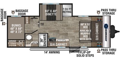 2022 Venture Sonic X SN211VDBX floorplan