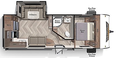 2022 Forest River Wildwood Northwest 25RKS floorplan