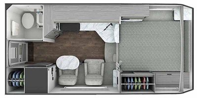 2022 Lance Truck Camper Long Bed 960 floorplan