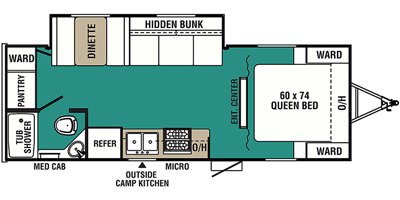 2022 Coachmen Viking Ultra-Lite (Tandem Axle) 21RBSS floorplan