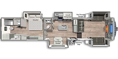 2022 Dutchmen Astoria Fifth Wheel Platinum 3803FLP floorplan