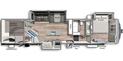 2022 Dutchmen Astoria Fifth Wheel Platinum 3603LFP floorplan