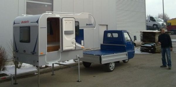mini piaggio camper unveiled