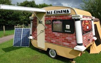 Small Trailer Converted Into Movie House