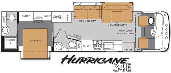 thor motor coach to unveil new hurricane motorhomes