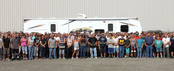 prime time manufacturing ships 10 000th travel trailer