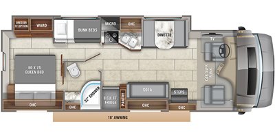 2020 Entegra Coach Odyssey 31F floorplan